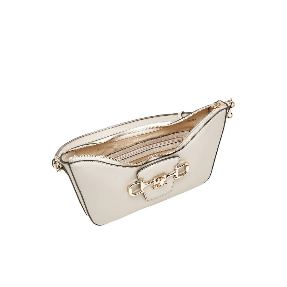 GUESS JANIE CONVERTIBLE SHOULDER BAG ΤΣΑΝΤΑ ΓΥΝΑΙΚΕΙΑ STONE