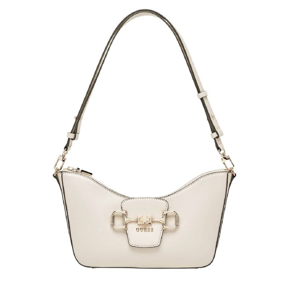 GUESS JANIE CONVERTIBLE SHOULDER BAG ΤΣΑΝΤΑ ΓΥΝΑΙΚΕΙΑ STONE