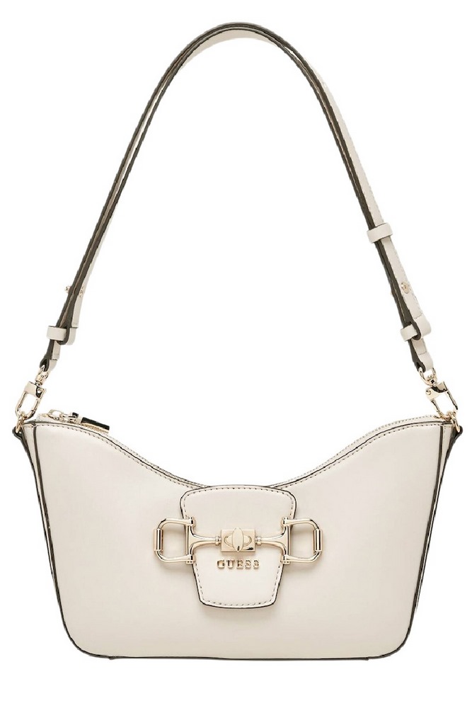 GUESS JANIE CONVERTIBLE SHOULDER BAG ΤΣΑΝΤΑ ΓΥΝΑΙΚΕΙΑ STONE