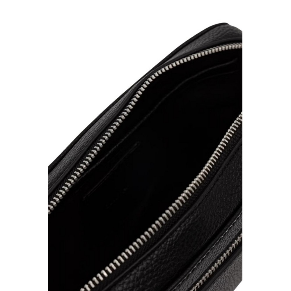 CALVIN KLEIN BOLD PEBBLE POUCH W/ HANDLE ΤΣΑΝΤΑ ΑΝΔΡΙΚΗ BLACK