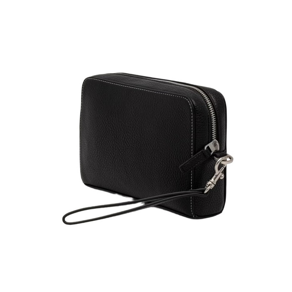CALVIN KLEIN BOLD PEBBLE POUCH W/ HANDLE ΤΣΑΝΤΑ ΑΝΔΡΙΚΗ BLACK