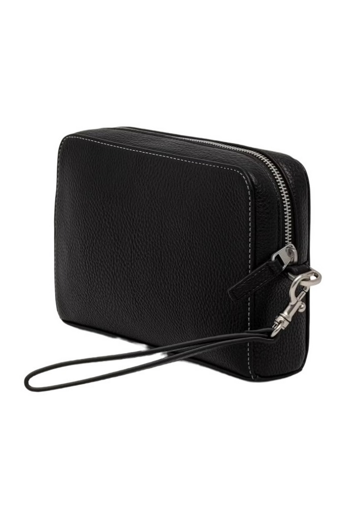 CALVIN KLEIN BOLD PEBBLE POUCH W/ HANDLE ΤΣΑΝΤΑ ΑΝΔΡΙΚΗ BLACK
