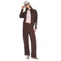 DKNY SIDE STRIPE FULL ZIP HOODIE ΖΑΚΕΤΑ ΦΟΥΤΕΡ ΓΥΝΑΙΚΕΙΑ COFFEE