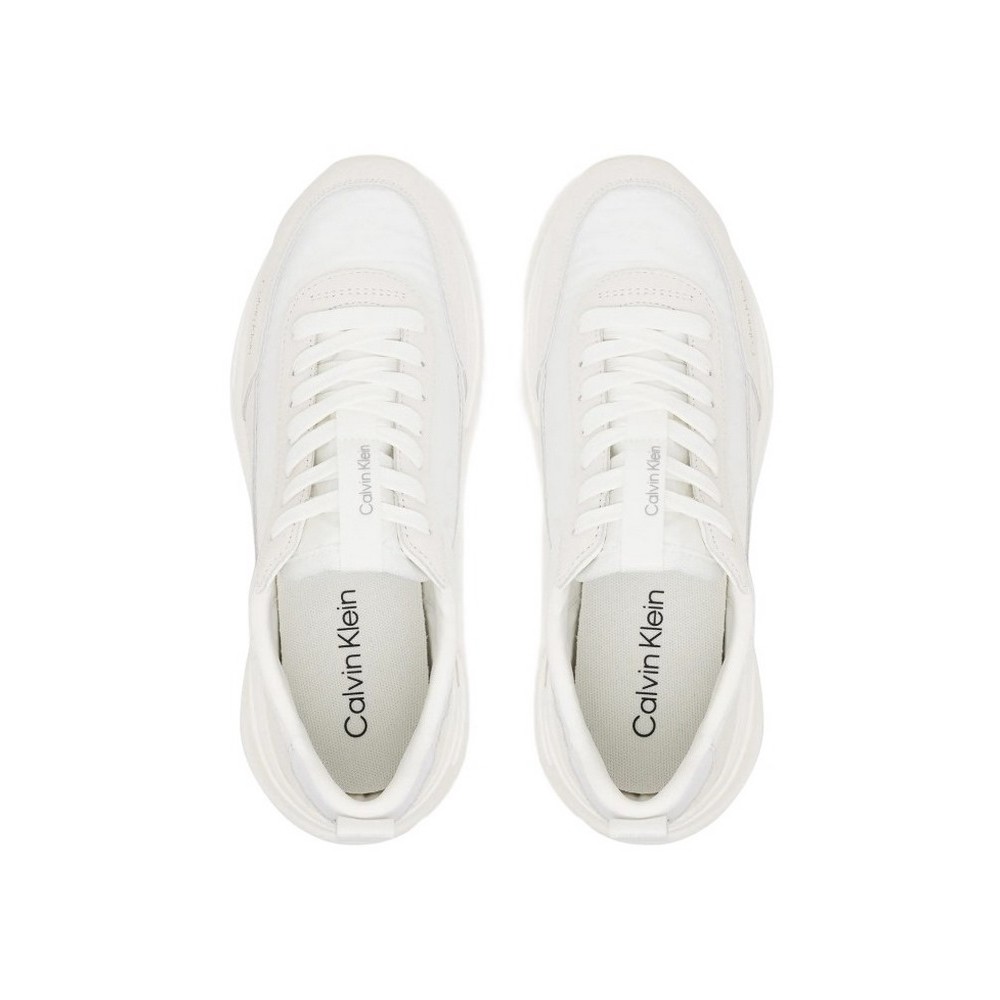CALVIN KLEIN JEANS HIKE RUNNER CASUAL NY-SU AOP WN ΠΑΠΟΥΤΣΙ ΓΥΝΑΙΚΕΙΟ WHITE
