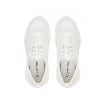 CALVIN KLEIN JEANS HIKE RUNNER CASUAL NY-SU AOP WN ΠΑΠΟΥΤΣΙ ΓΥΝΑΙΚΕΙΟ WHITE