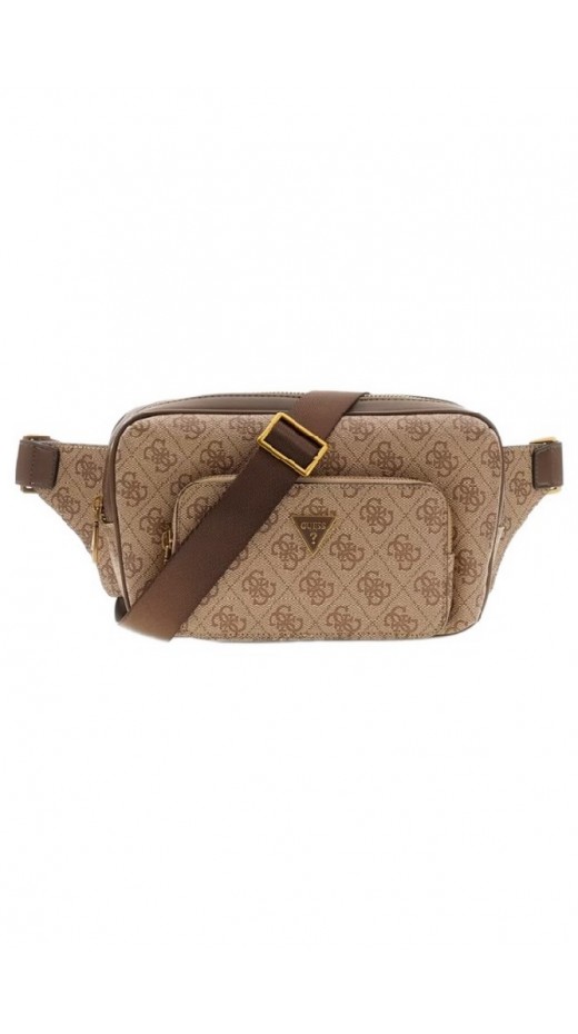 GUESS MILANO BUMBAG L HMMILOP6398 ΤΣΑΝΤΑ ΑΝΔΡΙΚΗ LATTE