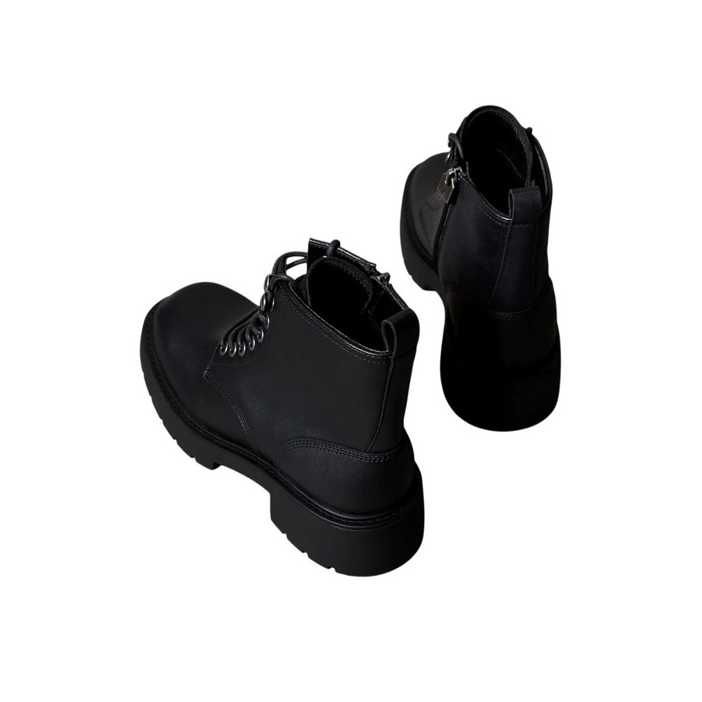 CALVIN KLEIN JEANS CHUNKY LACE UP ZIP BOOT ΜΠΟΤΑΚΙ ΓΥΝΑΙΚΕΙΟ BLACK