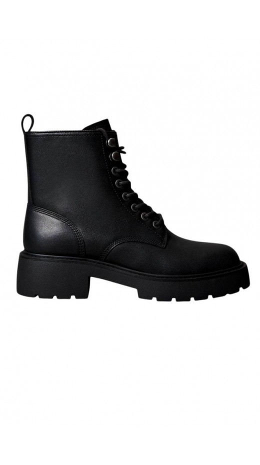 CALVIN KLEIN JEANS CHUNKY LACE UP ZIP BOOT ΜΠΟΤΑΚΙ ΓΥΝΑΙΚΕΙΟ BLACK