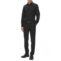 CALVIN KLEIN REG ESNTL POPLIN NOS STR SLD ΠΟΥΚΑΜΙΣΟ ΑΝΔΡΙΚΟ BLACK
