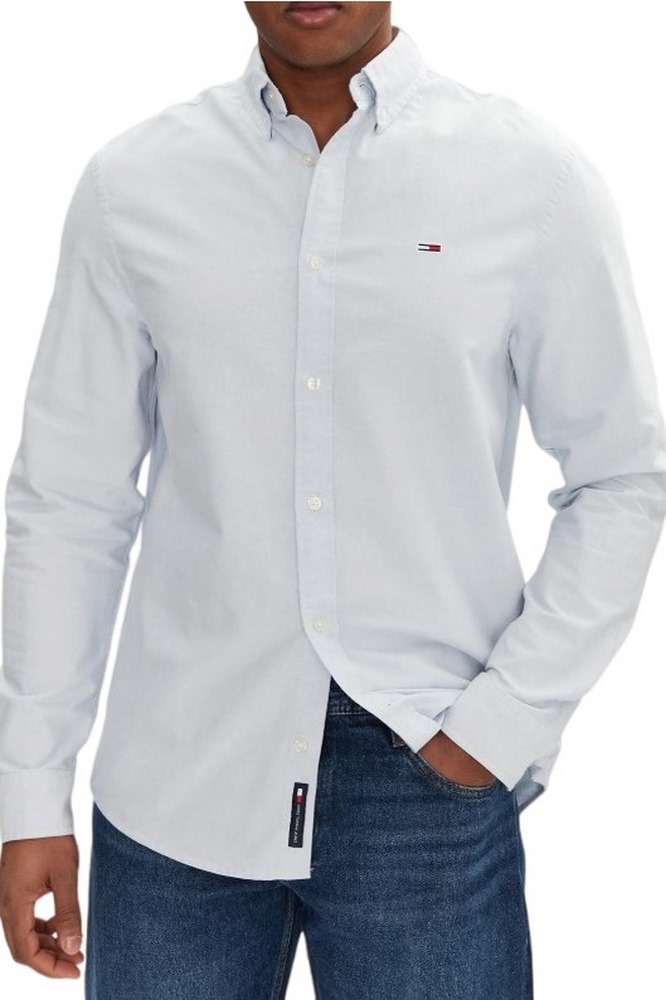 TOMMY JEANS REG OXFORD SHIRT EXT ΠΟΥΚΑΜΙΣΟ ΑΝΔΡΙΚΟ CIEL