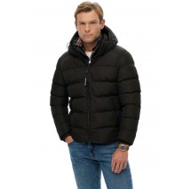 SUPERDRY SDCD HOODED SPORTS PUFFER JACKET ΜΠΟΥΦΑΝ ΑΝΔΡΙΚΟ BLACK