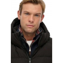 SUPERDRY SDCD HOODED SPORTS PUFFER JACKET ΜΠΟΥΦΑΝ ΑΝΔΡΙΚΟ BLACK