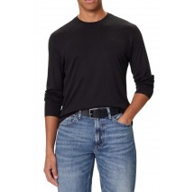 CALVIN KLEIN SUPIMA INTERLOCK SOLID CREWNECK ΜΠΛΟΥΖΑ ΜΑΚΡΥΜΑΝΙΚΗ ΑΝΔΡΙΚΗ BLACK