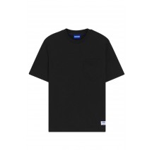 HUGO BOSS JERSEY NESTITE T-SHIRT ΜΠΛΟΥΖΑ ΑΝΔΡΙΚΗ BLACK