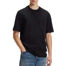 HUGO BOSS JERSEY NESTITE T-SHIRT ΜΠΛΟΥΖΑ ΑΝΔΡΙΚΗ BLACK