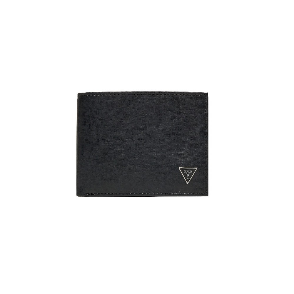 GUESS MILANO BIFOLD M DOUBLE ΠΟΡΤΟΦΟΛΙ ΑΝΔΡΙΚΟ BLACK