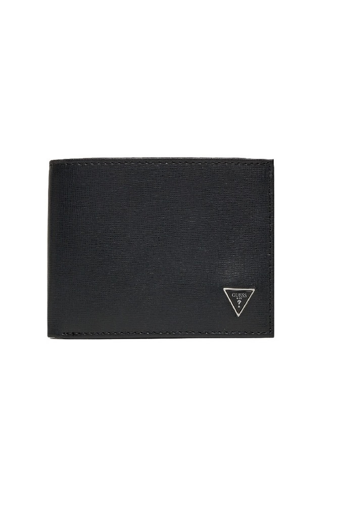 GUESS MILANO BIFOLD M DOUBLE ΠΟΡΤΟΦΟΛΙ ΑΝΔΡΙΚΟ BLACK
