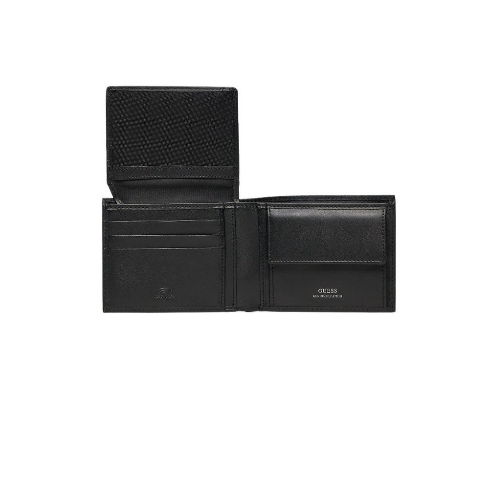 GUESS MILANO BIFOLD M DOUBLE ΠΟΡΤΟΦΟΛΙ ΑΝΔΡΙΚΟ BLACK