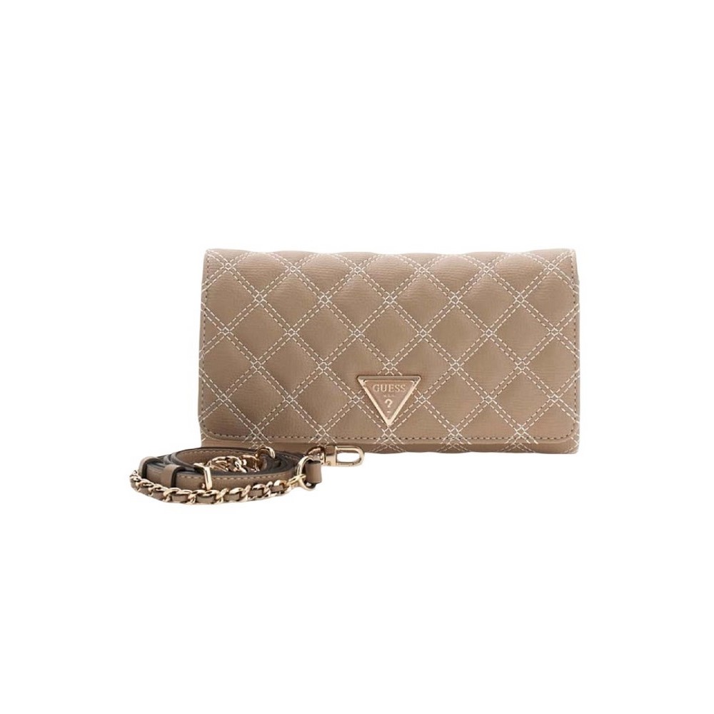 GUESS GIULLY II XBODY FLAP ORGANIZER ΤΣΑΝΤΑ ΓΥΝΑΙΚΕΙΑ MOCHA