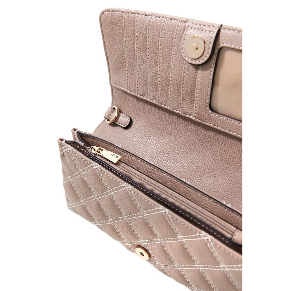 GUESS GIULLY II XBODY FLAP ORGANIZER ΤΣΑΝΤΑ ΓΥΝΑΙΚΕΙΑ MOCHA