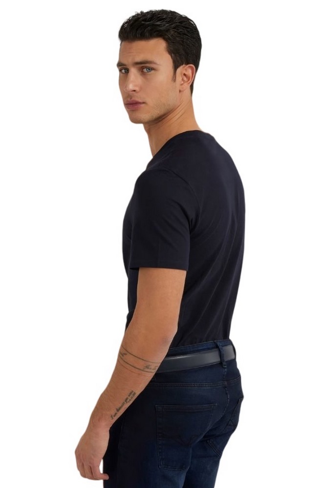 GUESS CN SS ORIGINAL LOGO TEE T-SHIRT ΑΝΔΡΙΚΟ NAVY