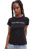 CALVIN KLEIN JEANS CORE MONOGRAM SLIM T-SHIRT ΓΥΝΑΙΚΕΙΟ BLACK