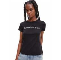 CALVIN KLEIN JEANS CORE MONOGRAM SLIM T-SHIRT ΓΥΝΑΙΚΕΙΟ BLACK