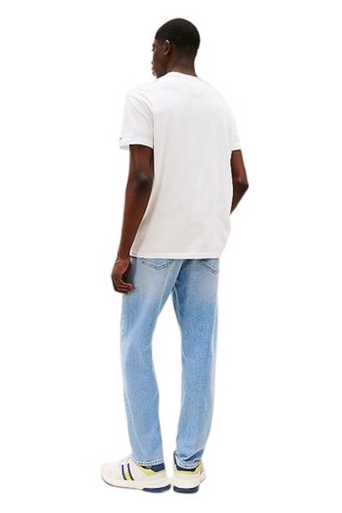 TOMMY JEANS REG SIGNTR DNA TEE EXT T-SHIRT ΜΠΛΟΥΖΑ ΑΝΔΡΙΚΗ ECRU
