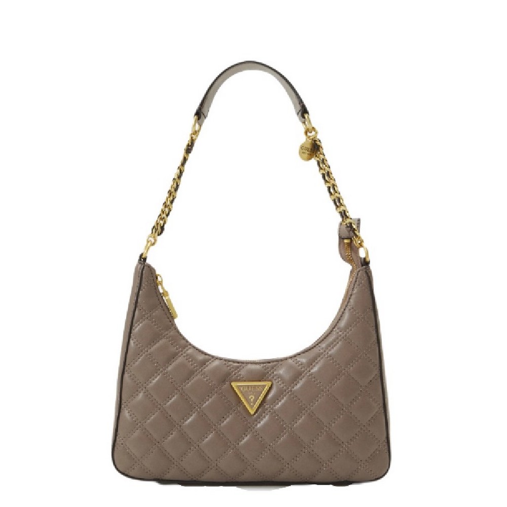 GUESS GIULLY TOP ZIP SHOUL ΤΣΑΝΤΑ ΓΥΝΑΙΚΕΙΑ TAUPE