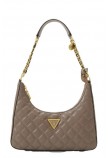 GUESS GIULLY TOP ZIP SHOUL ΤΣΑΝΤΑ ΓΥΝΑΙΚΕΙΑ TAUPE