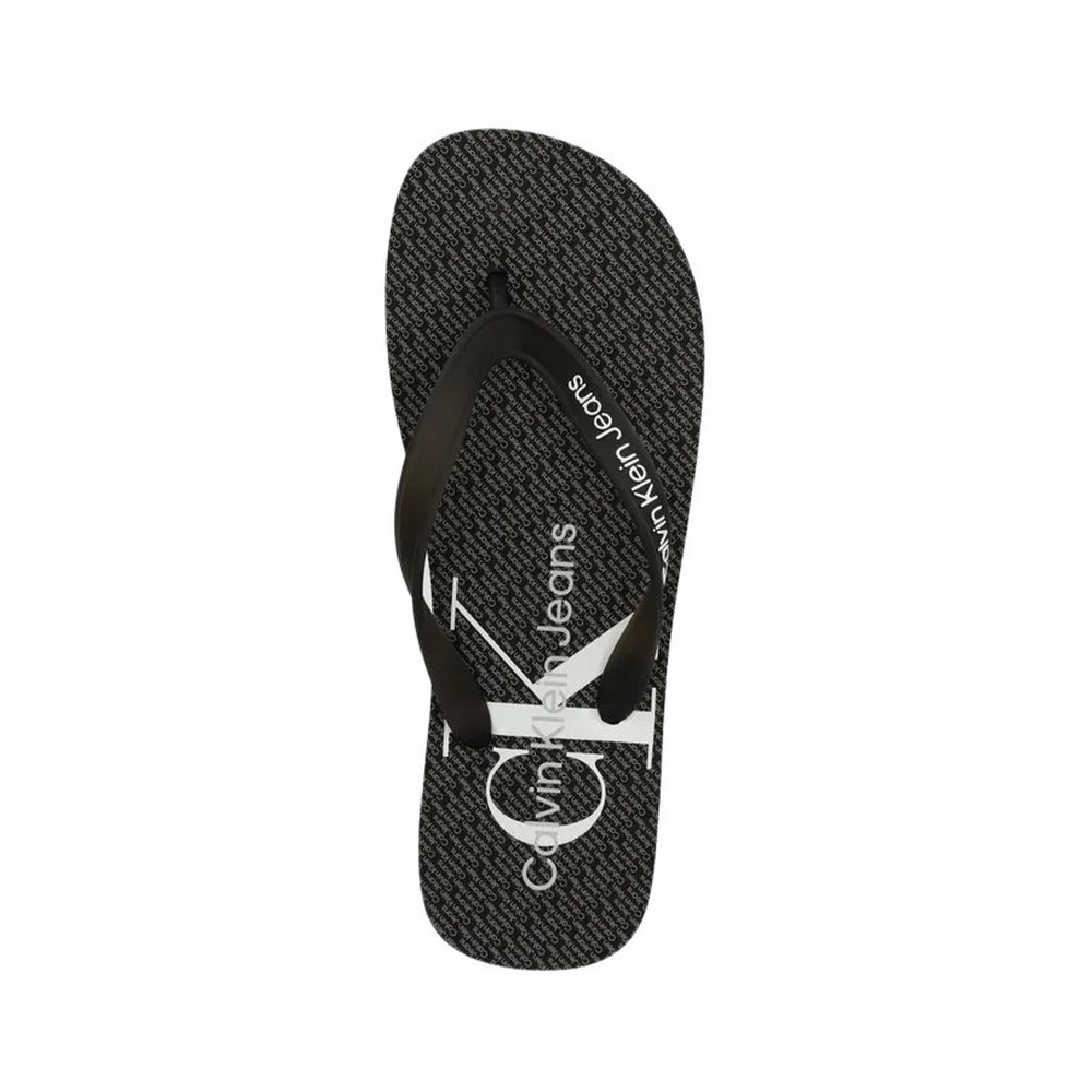 CALVIN KLEIN JEANS BEACH SANDAL GLOSSY ΠΑΝΤΟΦΛΑ ΑΝΔΡΙΚΗ BLACK