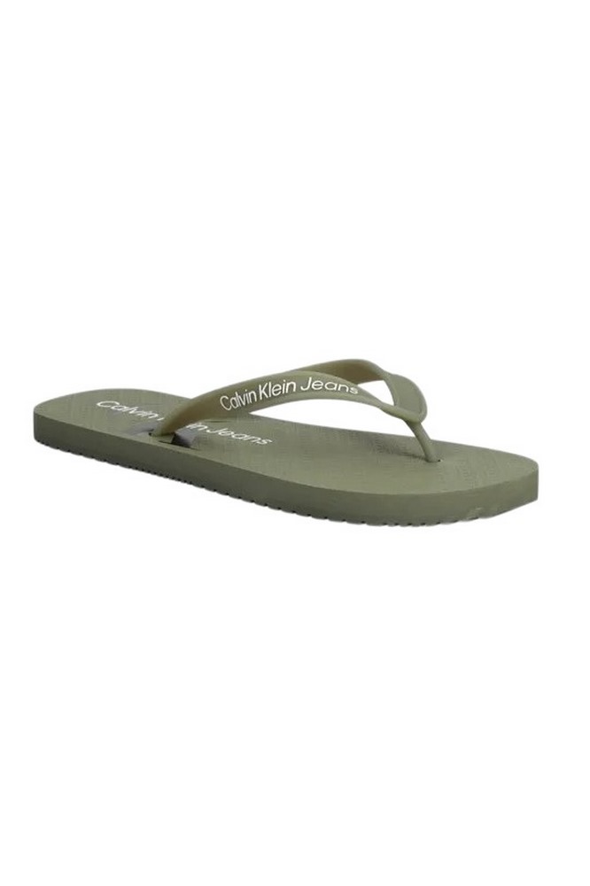 CALVIN KLEIN JEANS BEACH SANDAL GLOSSY ΠΑΝΤΟΦΛΑ ΑΝΔΡΙΚΗ OLIVE