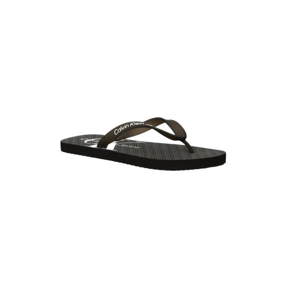 CALVIN KLEIN JEANS BEACH SANDAL GLOSSY ΠΑΝΤΟΦΛΑ ΑΝΔΡΙΚΗ BLACK