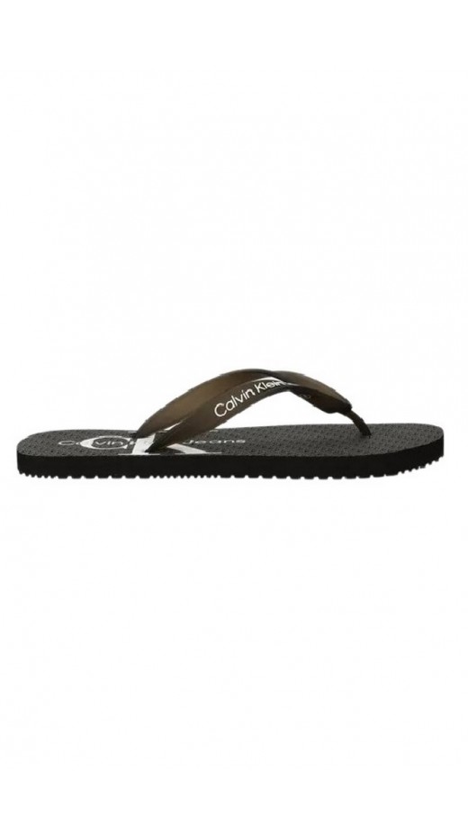 CALVIN KLEIN JEANS BEACH SANDAL GLOSSY ΠΑΝΤΟΦΛΑ ΑΝΔΡΙΚΗ BLACK