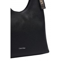 CALVIN KLEIN WEBBING ADJ STRAP LARGE SHOULDER ΤΣΑΝΤΑ ΓΥΝΑΙΚΕΙΑ BLACK