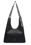 CALVIN KLEIN WEBBING ADJ STRAP LARGE SHOULDER ΤΣΑΝΤΑ ΓΥΝΑΙΚΕΙΑ BLACK