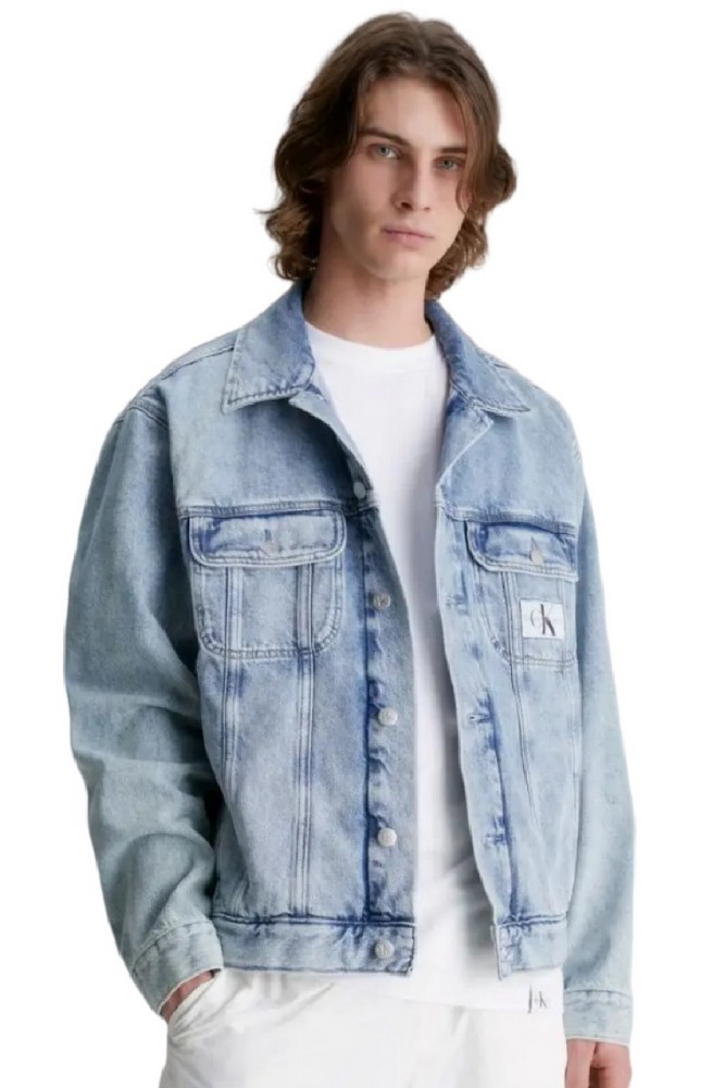 CALVIN KLEIN JEANS REGULAR 90S DENIM JACKET ΜΠΟΥΦΑΝ ΑΝΔΡΙΚΟ BLUΕ DENIM