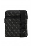 GUESS MILANO CROSSBODY FLAT ΤΣΑΝΤΑ ΑΝΔΡΙΚΟ BLACK