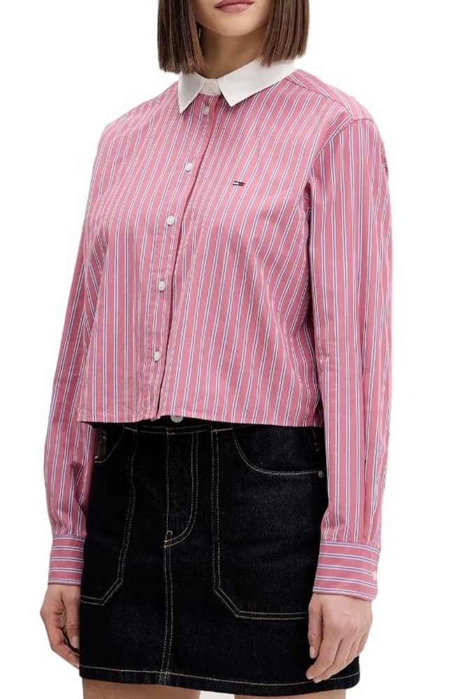 TOMMY JEANS CRP RLX SHIRT ΠΟΥΚΑΜΙΣΟ ΓΥΝΑΙΚΕΙΟ PINK