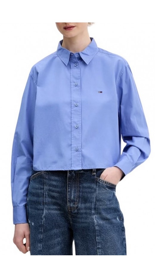 TOMMY JEANS CRP RLX SHIRT ΠΟΥΚΑΜΙΣΟ ΓΥΝΑΙΚΕΙΟ BLUE