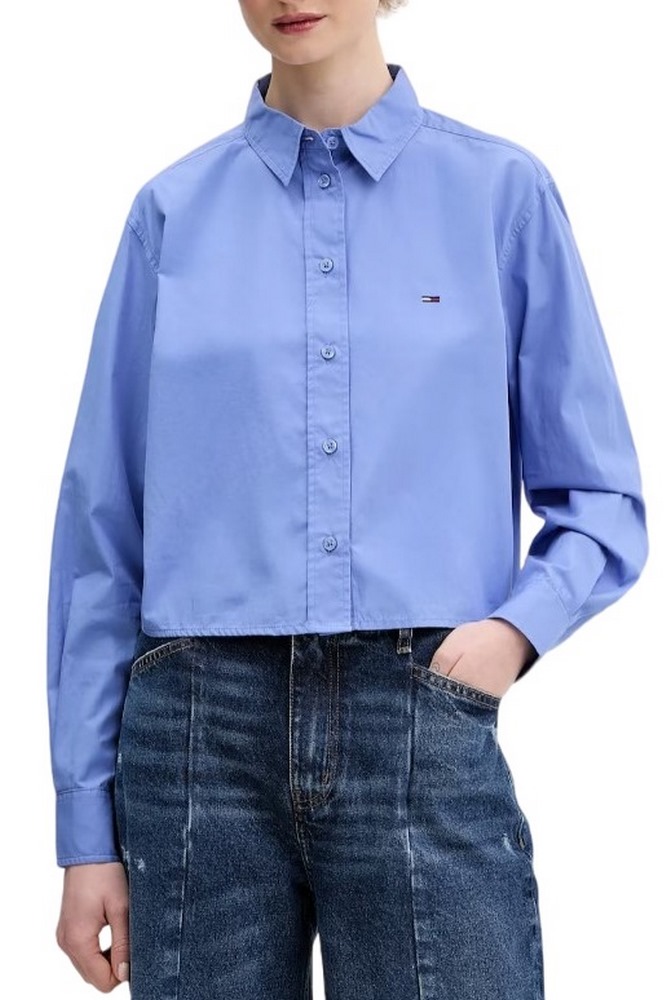 TOMMY JEANS CRP RLX SHIRT ΠΟΥΚΑΜΙΣΟ ΓΥΝΑΙΚΕΙΟ BLUE