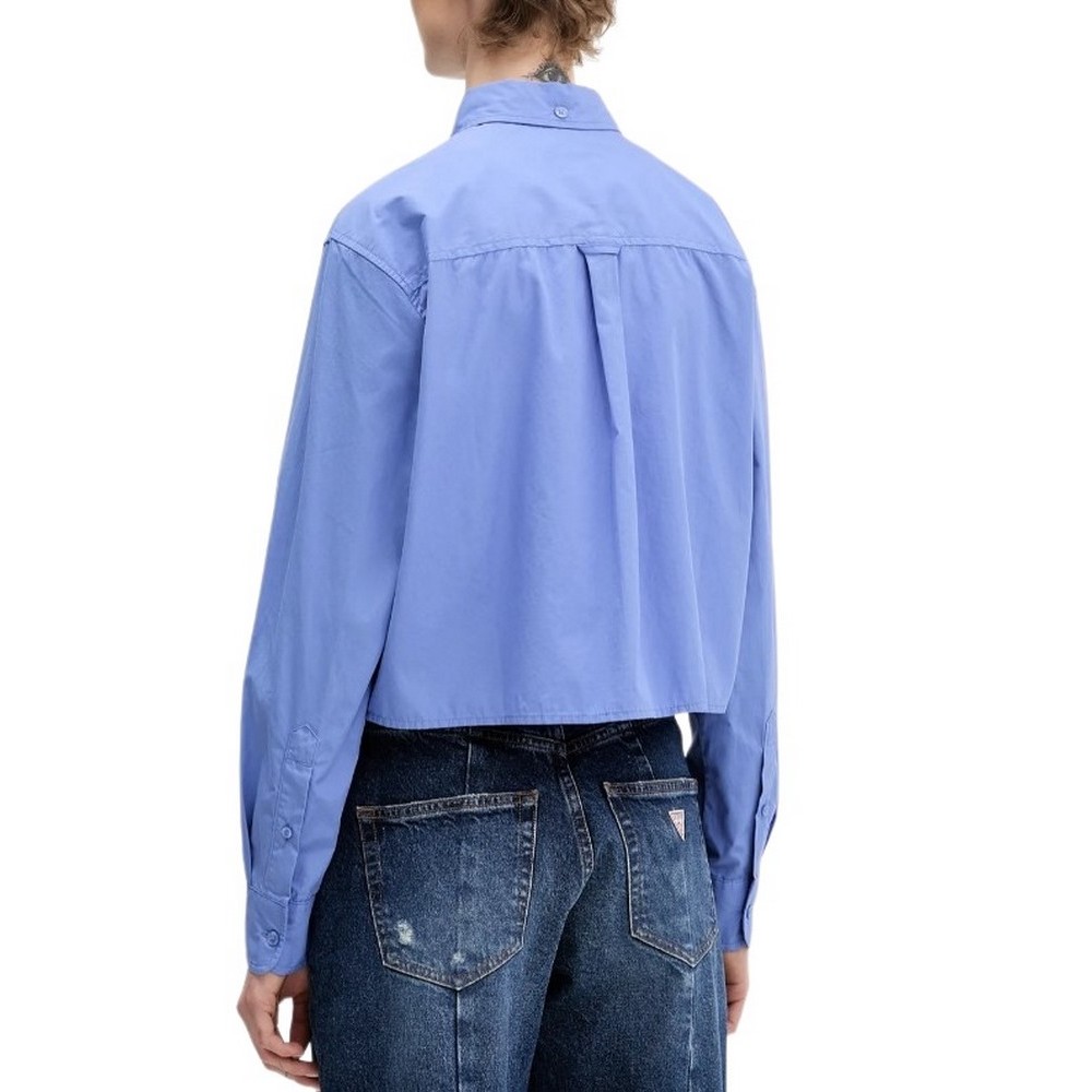 TOMMY JEANS CRP RLX SHIRT ΠΟΥΚΑΜΙΣΟ ΓΥΝΑΙΚΕΙΟ BLUE