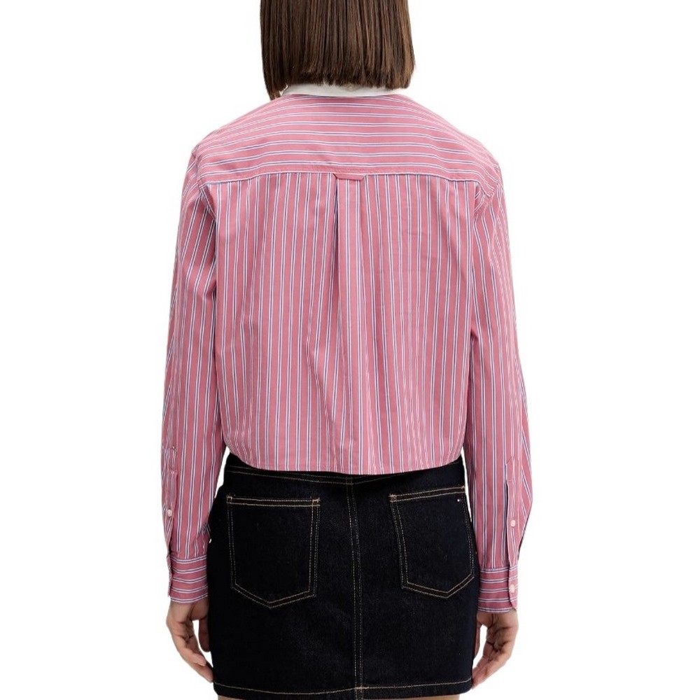 TOMMY JEANS CRP RLX SHIRT ΠΟΥΚΑΜΙΣΟ ΓΥΝΑΙΚΕΙΟ PINK