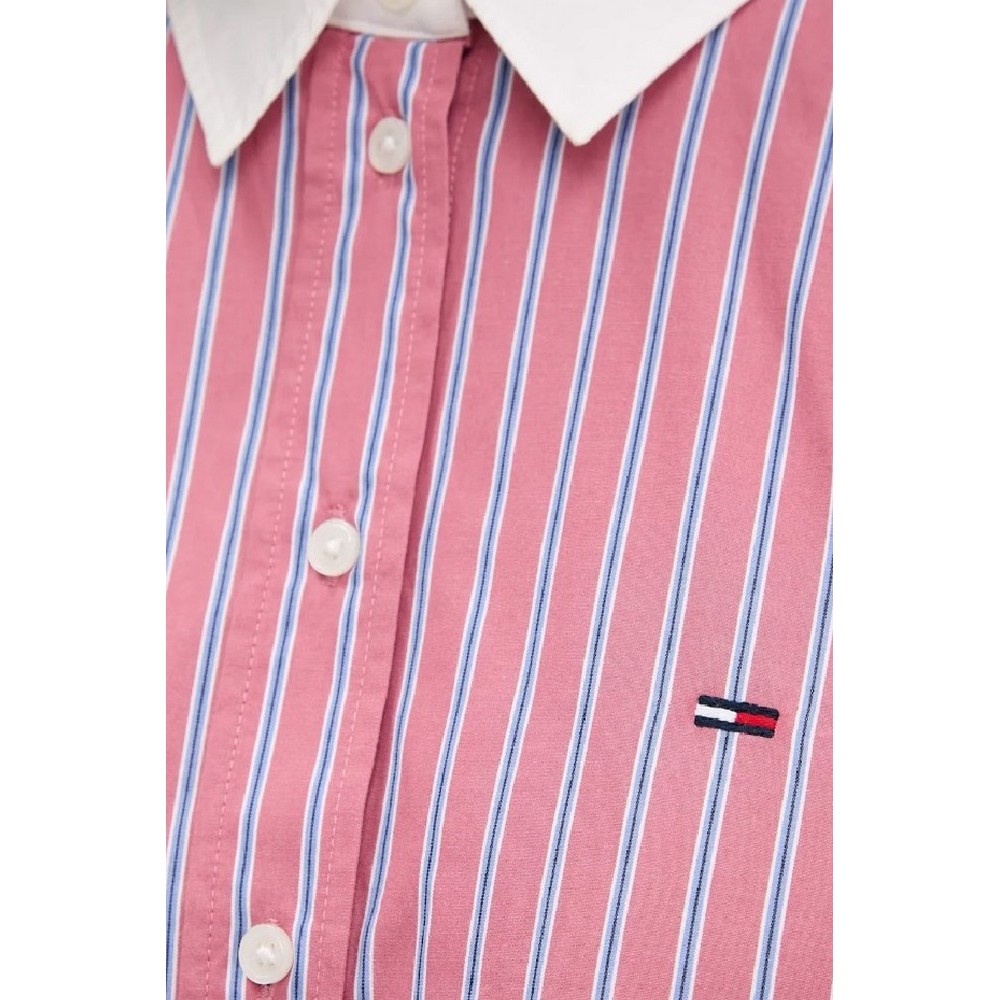 TOMMY JEANS CRP RLX SHIRT ΠΟΥΚΑΜΙΣΟ ΓΥΝΑΙΚΕΙΟ PINK