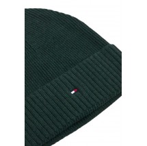 TOMMY HILFIGER FLAG PIMA COTTON BEANIE ΣΚΟΥΦΟΣ ΑΝΔΡΙΚΟΣ DARK GREEN
