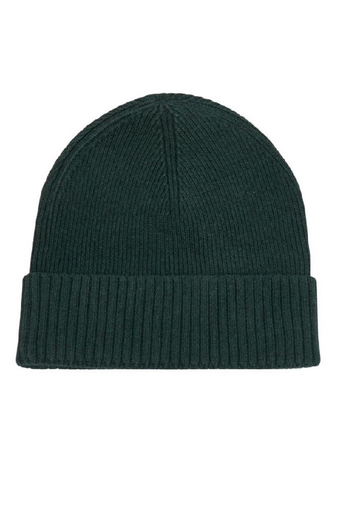 TOMMY HILFIGER FLAG PIMA COTTON BEANIE ΣΚΟΥΦΟΣ ΑΝΔΡΙΚΟΣ DARK GREEN