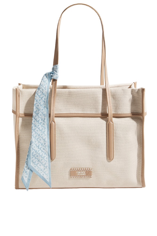 DKNY DALLAS TOTE HANDBAG R61AGP73 ΤΣΑΝΤΑ ΓΥΝΑΙΚΕΙΑ BEIGE