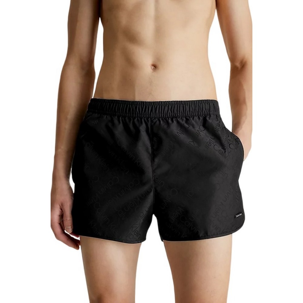 CALVIN KLEIN JEANS SHORT RUNNER ΜΑΓΙΟ ΑΝΔΡΙΚΟ BLACK