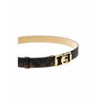 GUESS EMELIE LOG NT ADJ & NT REV H30 ΖΩΝΗ ΓΥΝΑΙΚΕΙΑ DARK BROWN