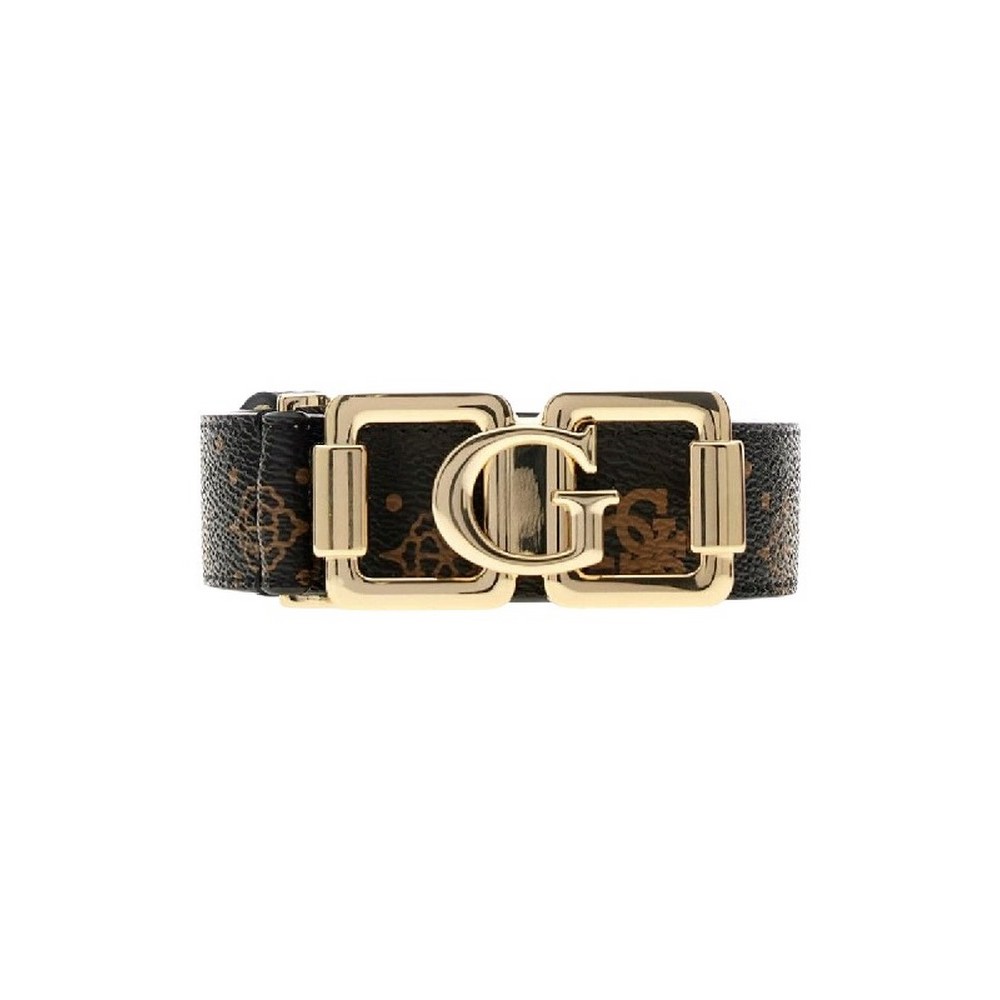 GUESS EMELIE LOG NT ADJ & NT REV H30 ΖΩΝΗ ΓΥΝΑΙΚΕΙΑ DARK BROWN